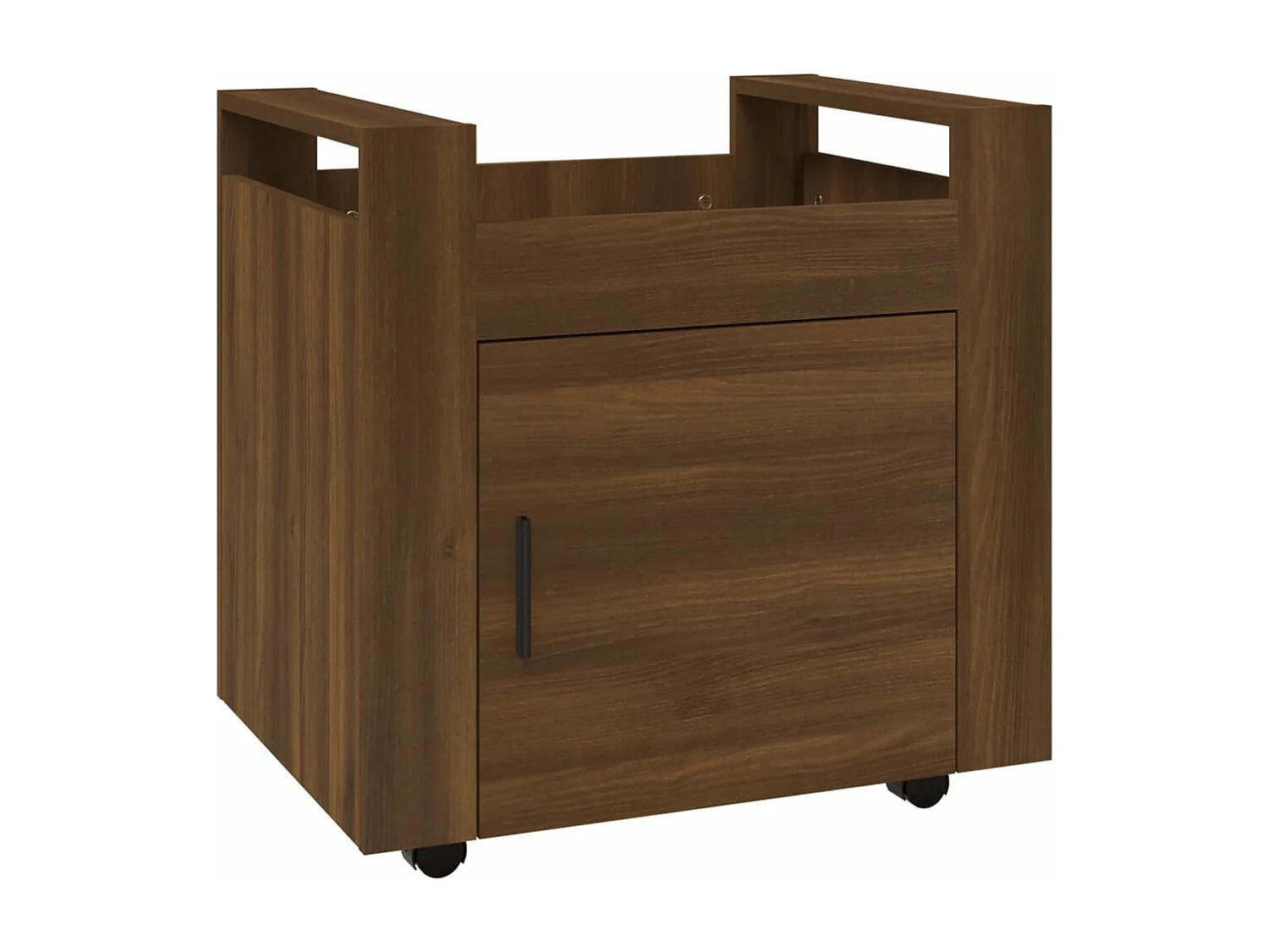 Chariot de bureau Chêne marron 60x45x60 cm Bois d'ingénierie