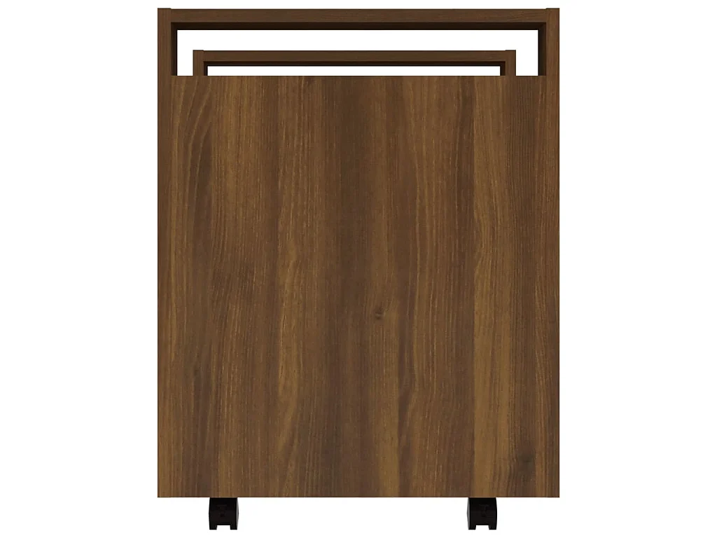 Bureaukastje 60x45x60 cm bewerkt hout bruin eikenkleur