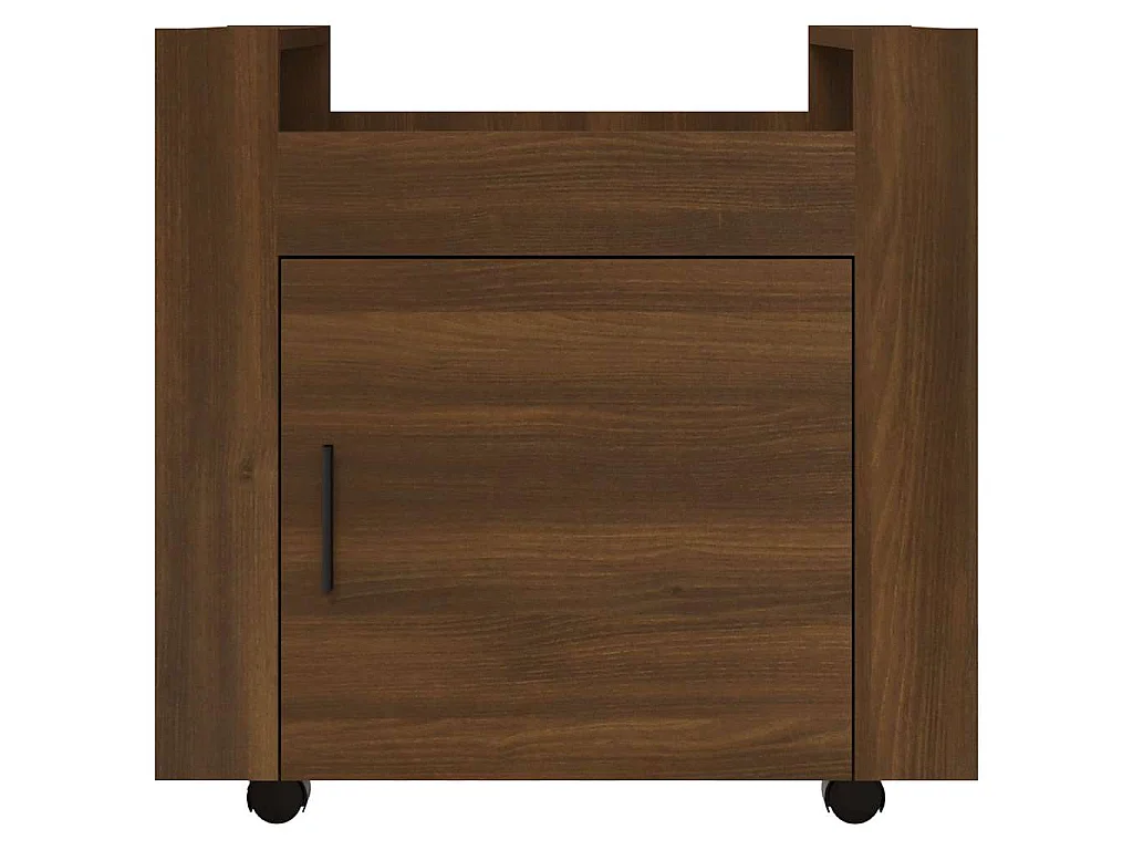 Chariot de bureau Chêne marron 60x45x60 cm Bois d'ingénierie