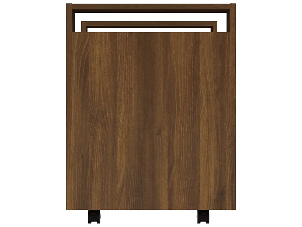 Chariot de bureau Chêne marron 60x45x60 cm Bois d'ingénierie