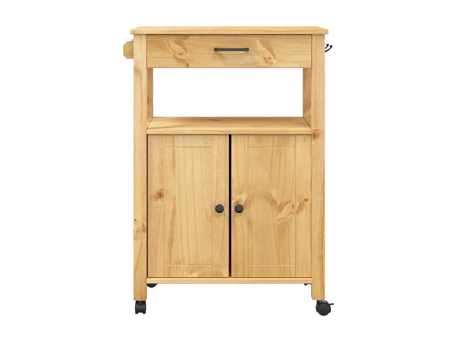 Chariot de cuisine MONZA 60x40x88,5 cm bois massif de pin