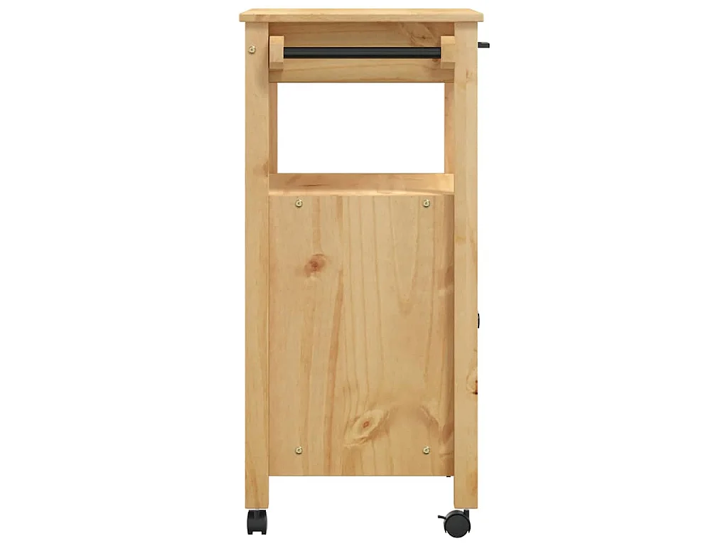 Keukentrolley MONZA 60x40x88,5 cm massief grenenhout