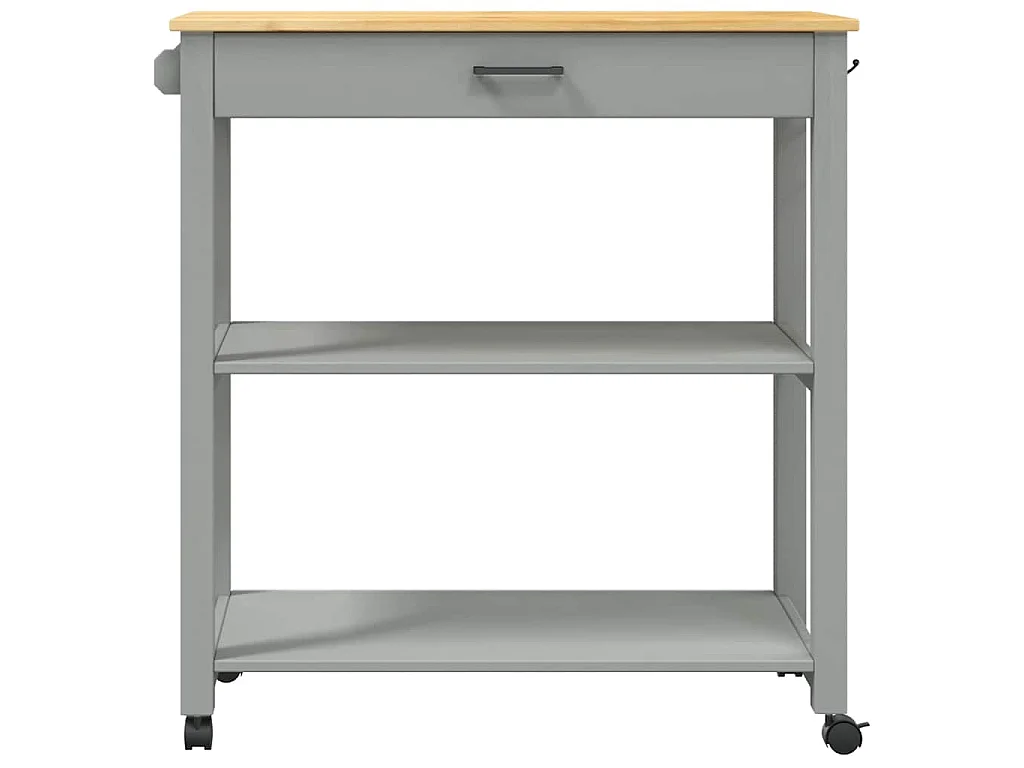 Chariot de cuisine MONZA 84x40x88,5 cm bois massif de pin