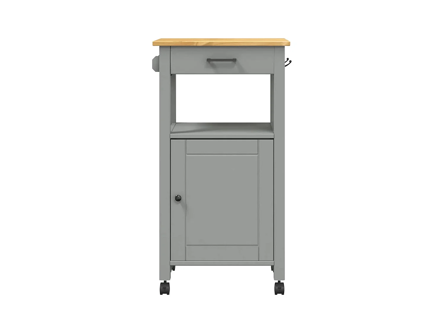 Chariot de cuisine MONZA 48x40x88,5 cm bois massif de pin