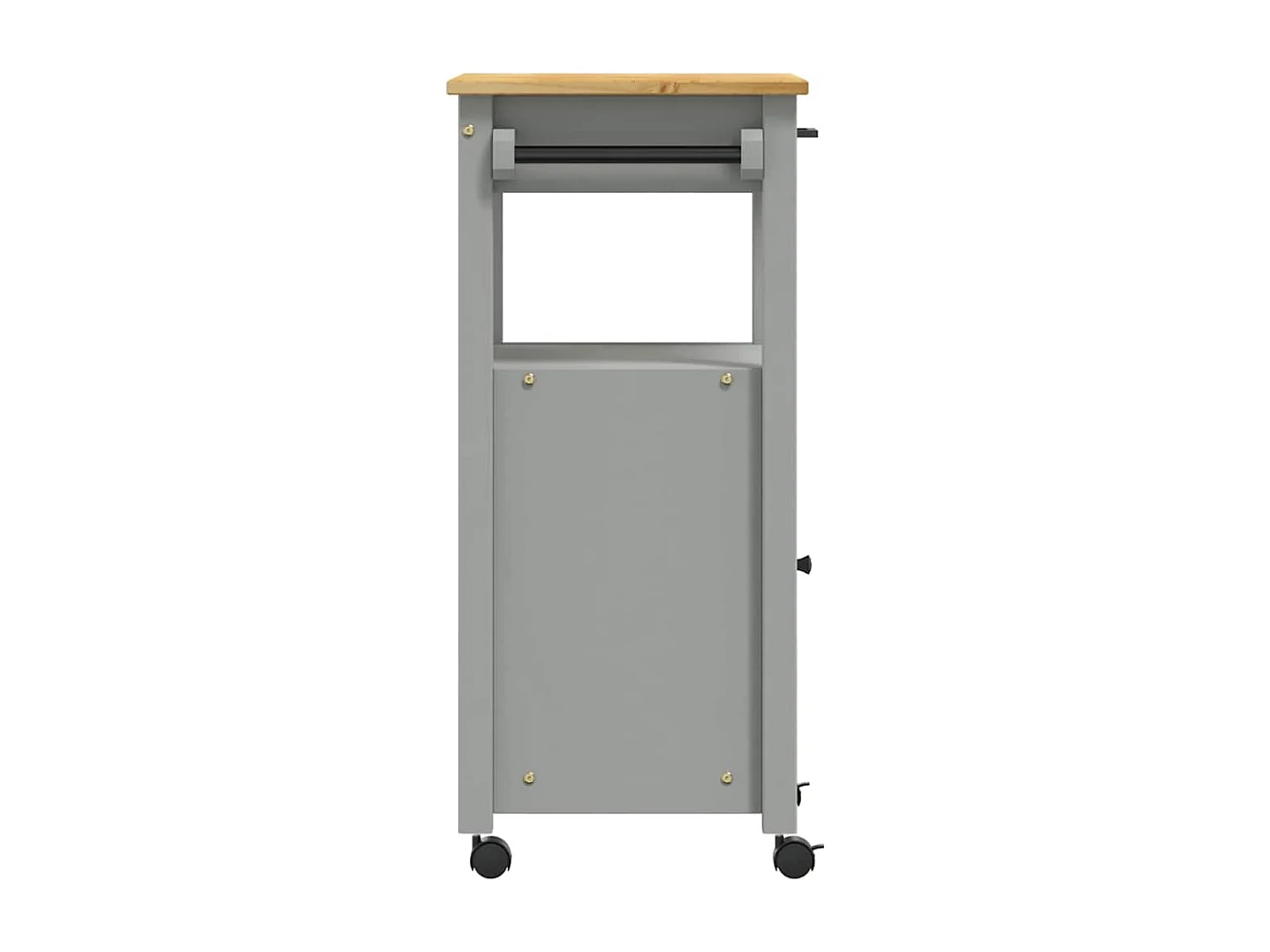 Carrello da Cucina MONZA 48x40x88,5 cm in Legno Massello di Pino