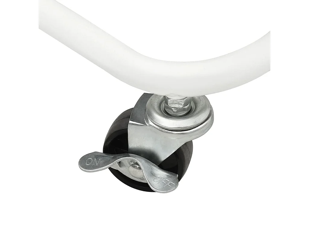 Chariot de cuisine 3 niveaux Blanc 42x35x85 cm Fer et ABS