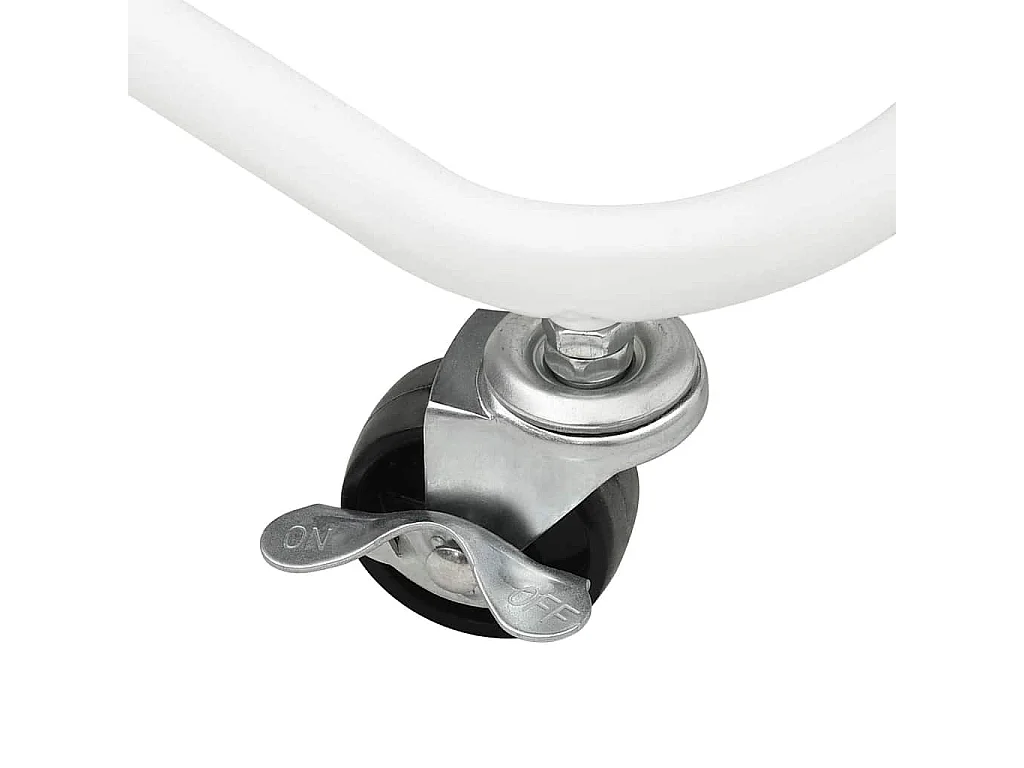 Chariot de cuisine 3 niveaux Blanc 42x35x85 cm Fer et ABS