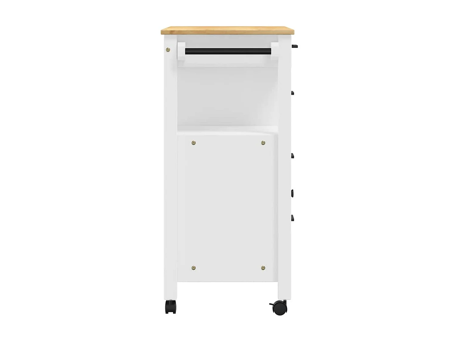 Chariot de cuisine MONZA 84x40x88,5 cm bois massif de pin