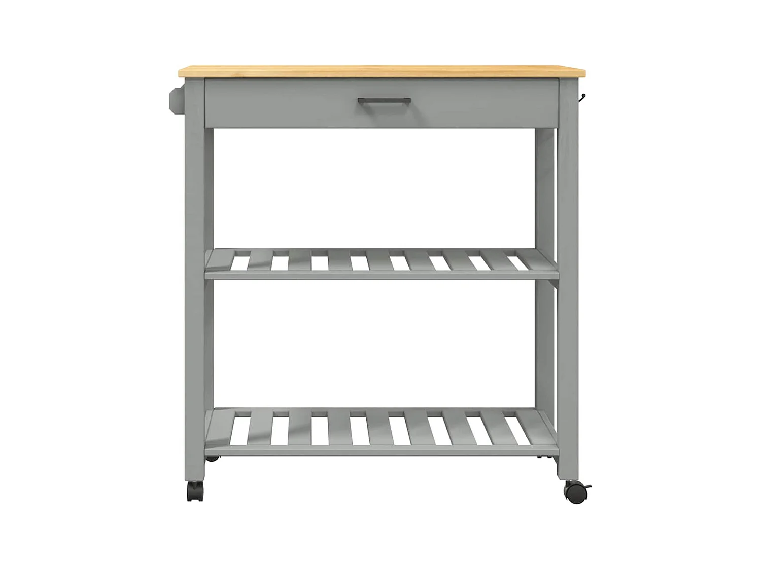 Chariot de cuisine MONZA 84x40x88,5 cm bois massif de pin