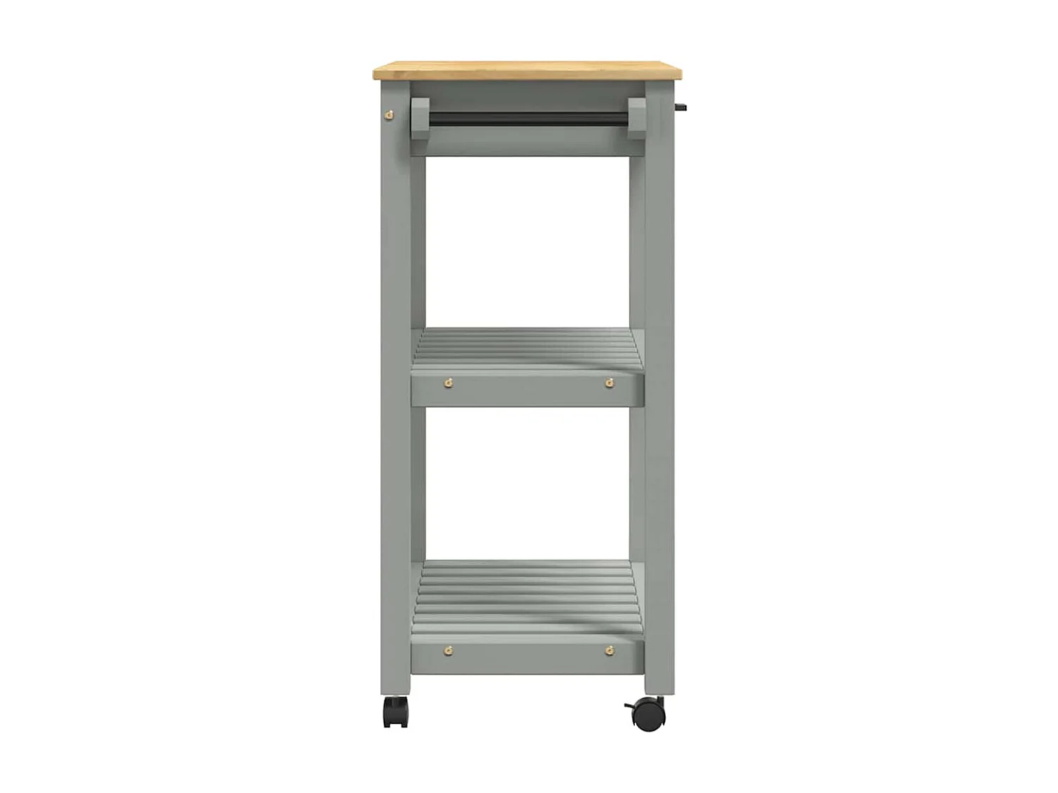 Chariot de cuisine MONZA 84x40x88,5 cm bois massif de pin