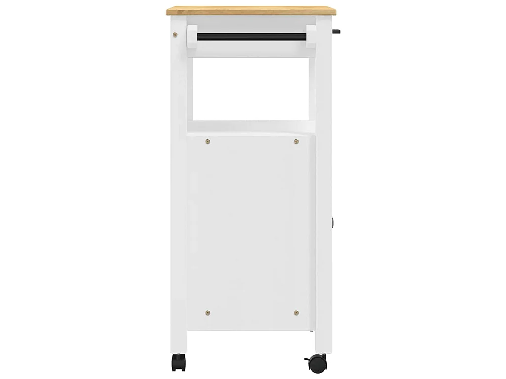 Chariot de cuisine MONZA 60x40x88,5 cm bois massif de pin