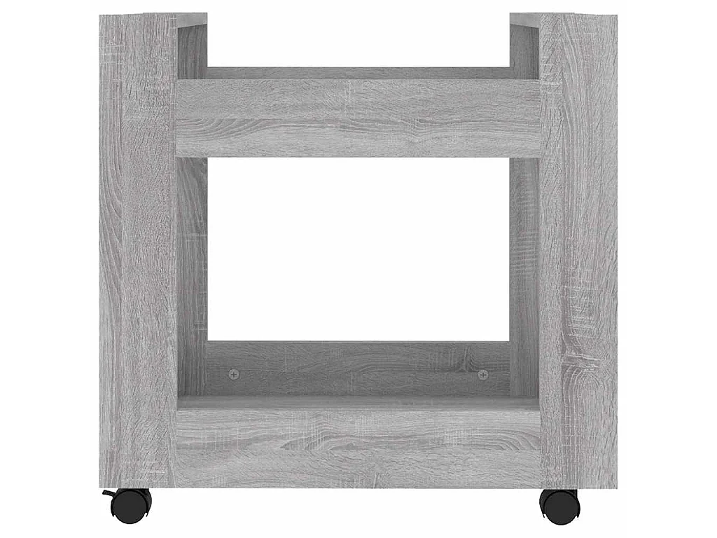 Chariot de bureau Sonoma gris 60x45x60 cm Bois d'ingénierie