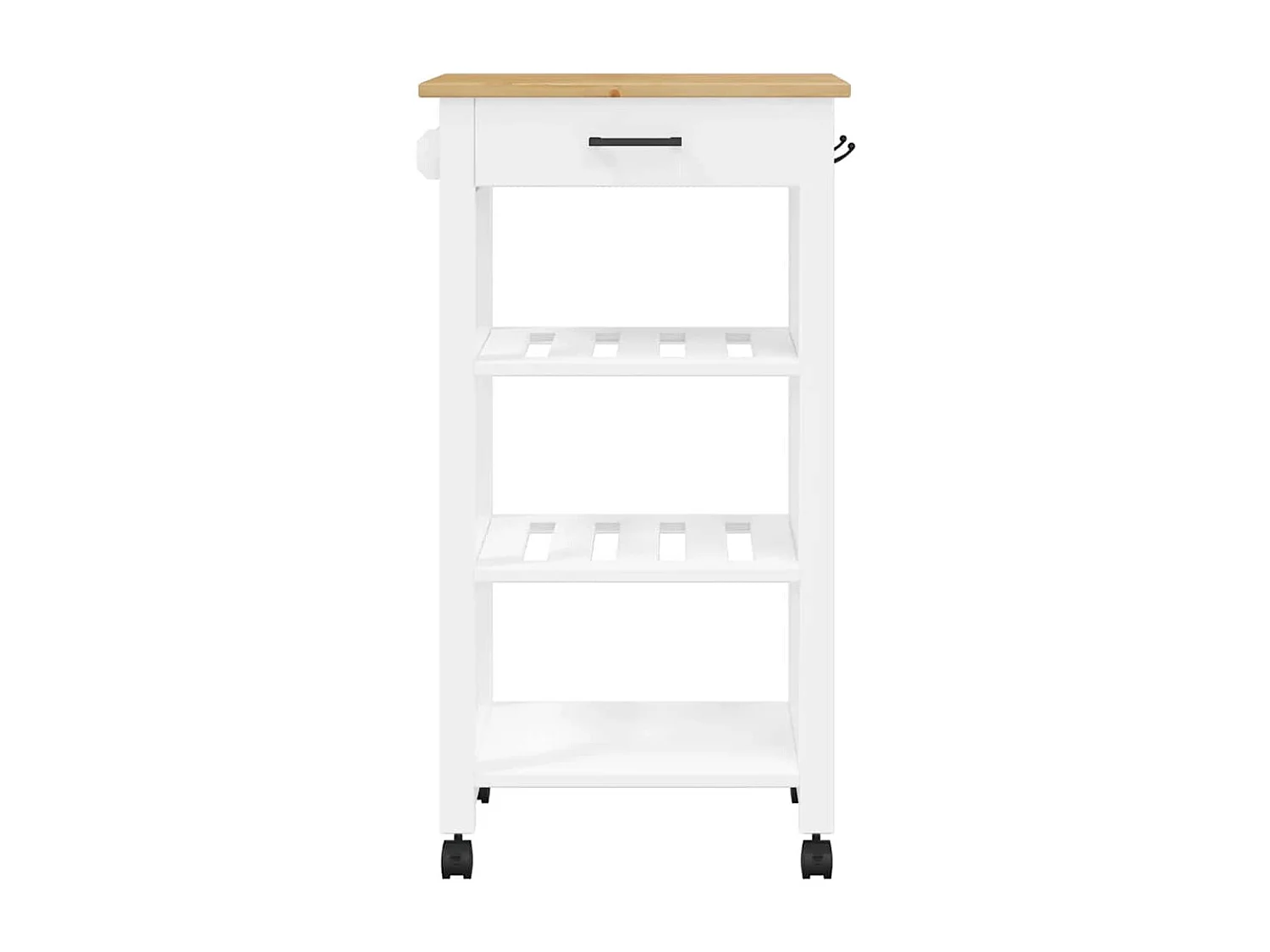 Chariot de cuisine MONZA 48x40x88,5 cm bois massif de pin