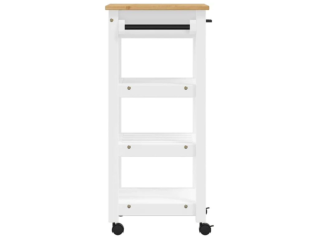 Chariot de cuisine MONZA 48x40x88,5 cm bois massif de pin