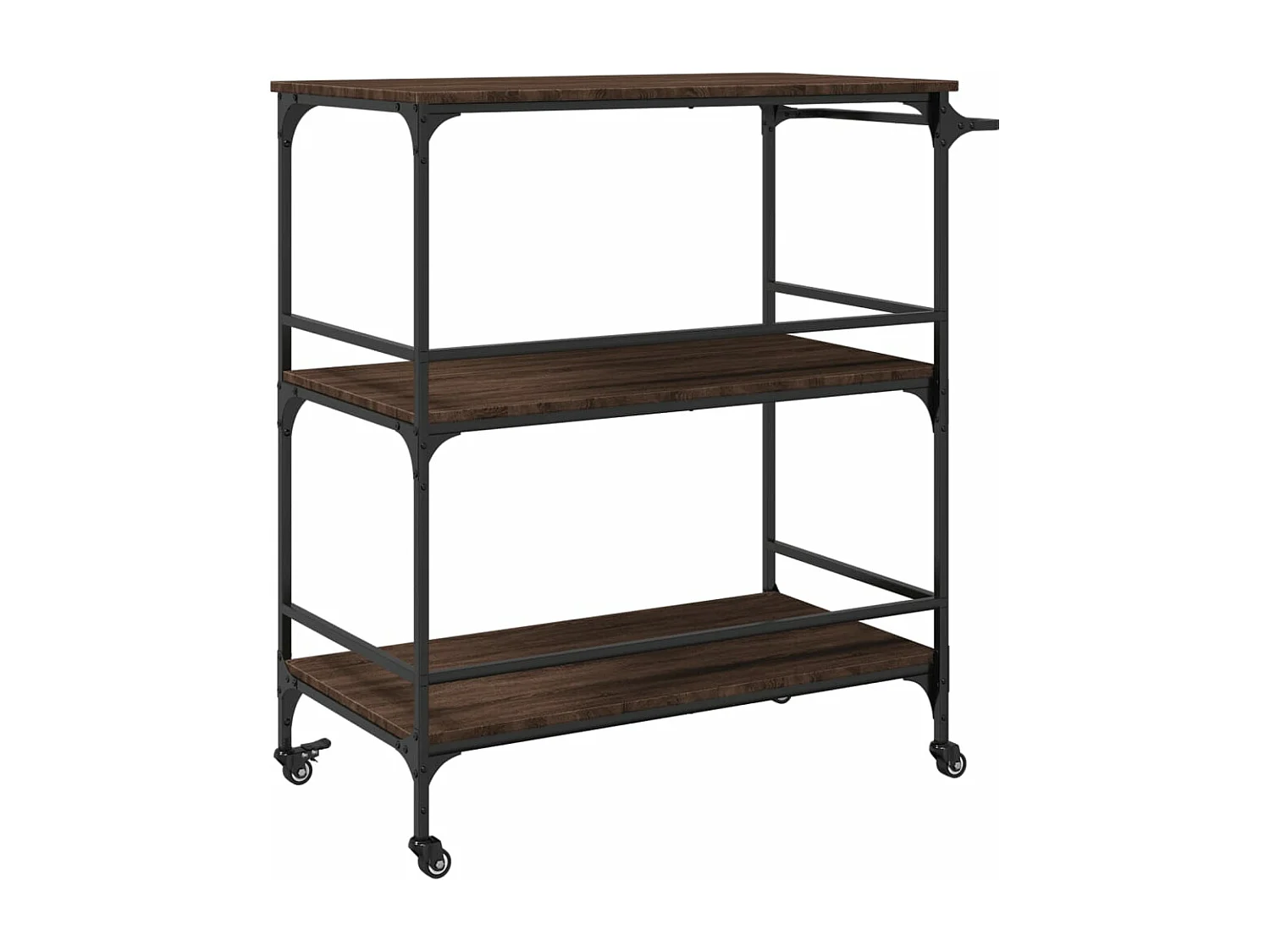 Küchenwagen Braun Eichen-Optik 100,5x50x105 cm Holzwerkstoff