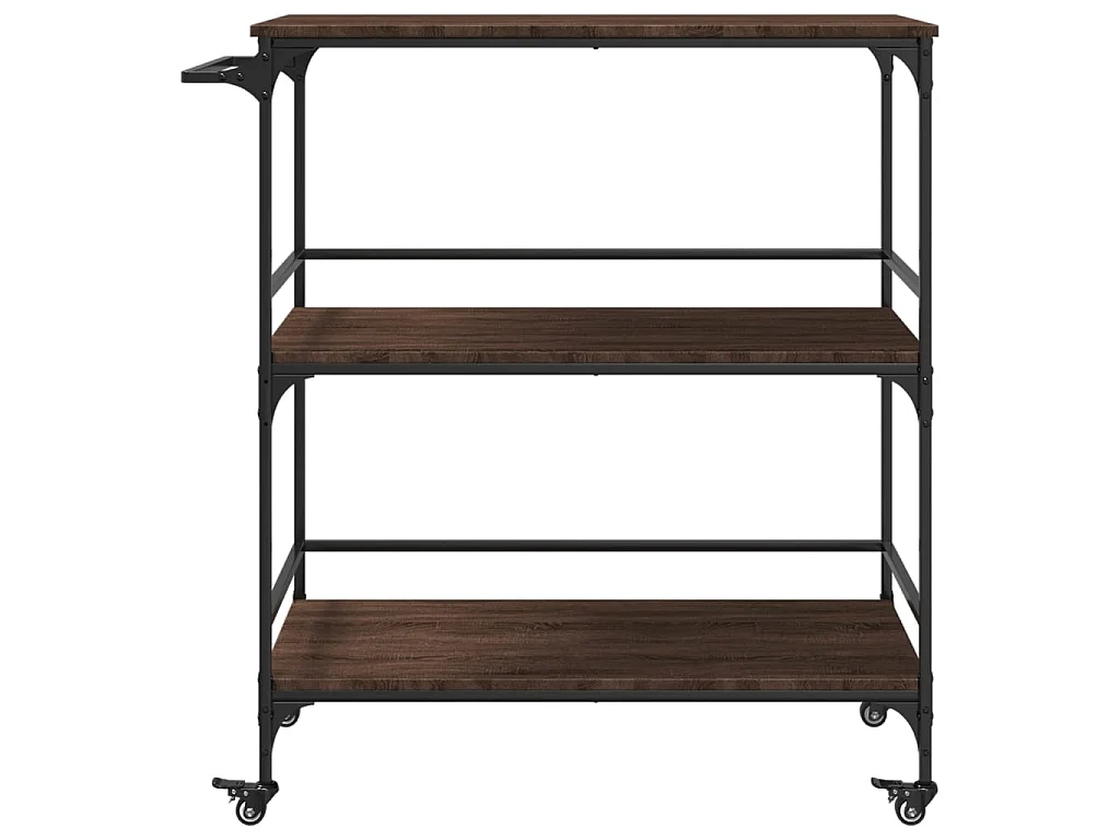 Küchenwagen Braun Eichen-Optik 100,5x50x105 cm Holzwerkstoff