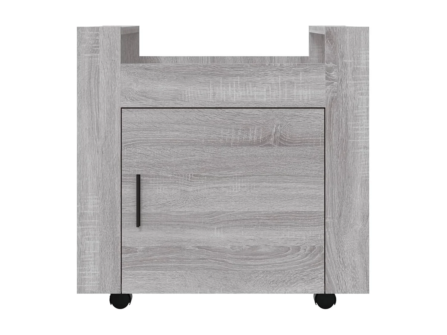 Chariot de bureau Sonoma gris 60x45x60 cm Bois d'ingénierie