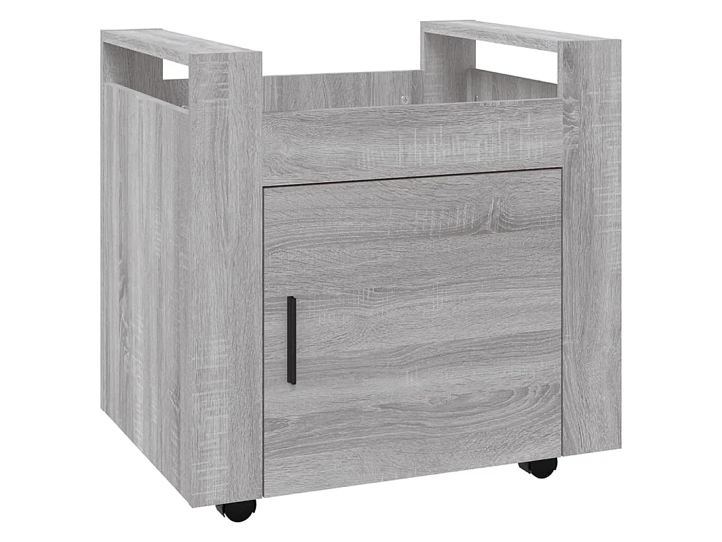 Trólei secretária 60x45x60 cm derivados madeira sonoma cinza