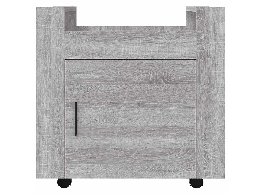 Chariot de bureau Sonoma gris 60x45x60 cm Bois d'ingénierie