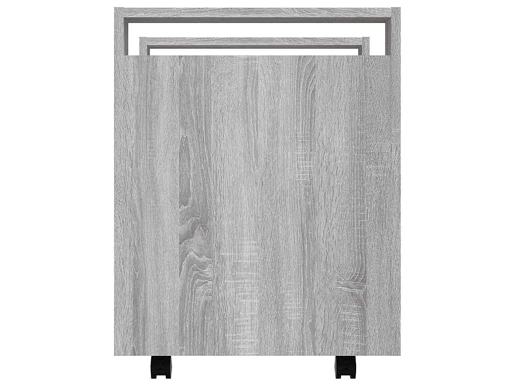 Chariot de bureau Sonoma gris 60x45x60 cm Bois d'ingénierie
