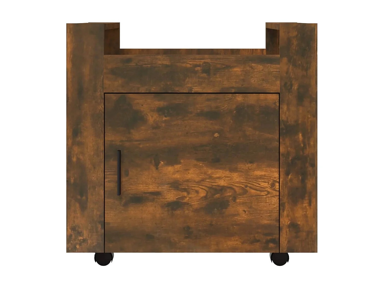 Chariot de bureau Chêne fumé 60x45x60 cm Bois d'ingénierie
