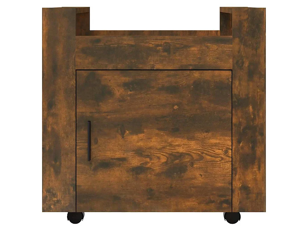 Bureaukastje 60x45x60 cm bewerkt hout gerookt eikenkleurig