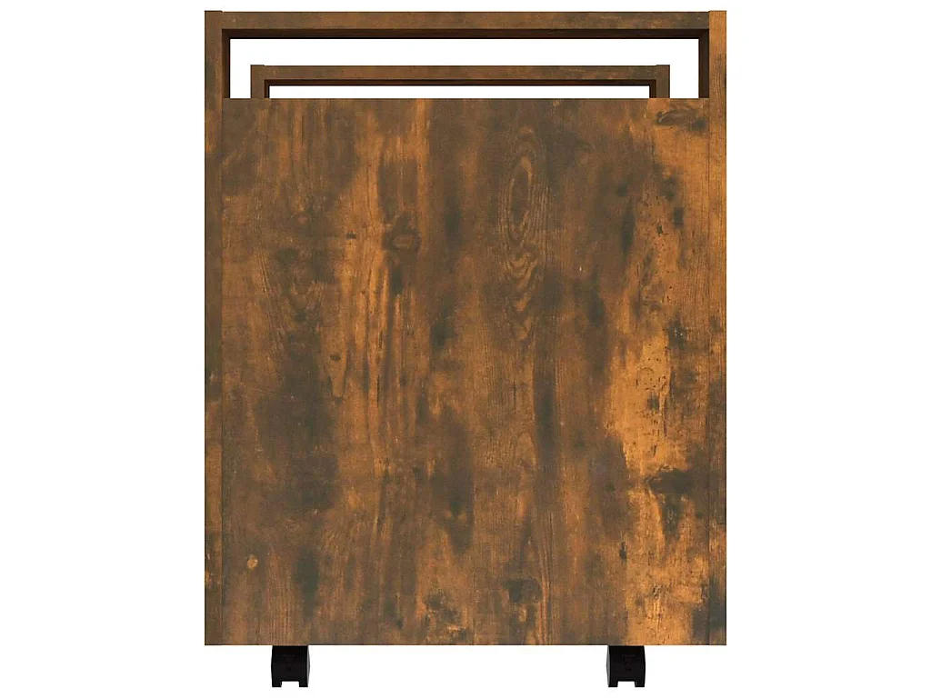 Bureaukastje 60x45x60 cm bewerkt hout gerookt eikenkleurig