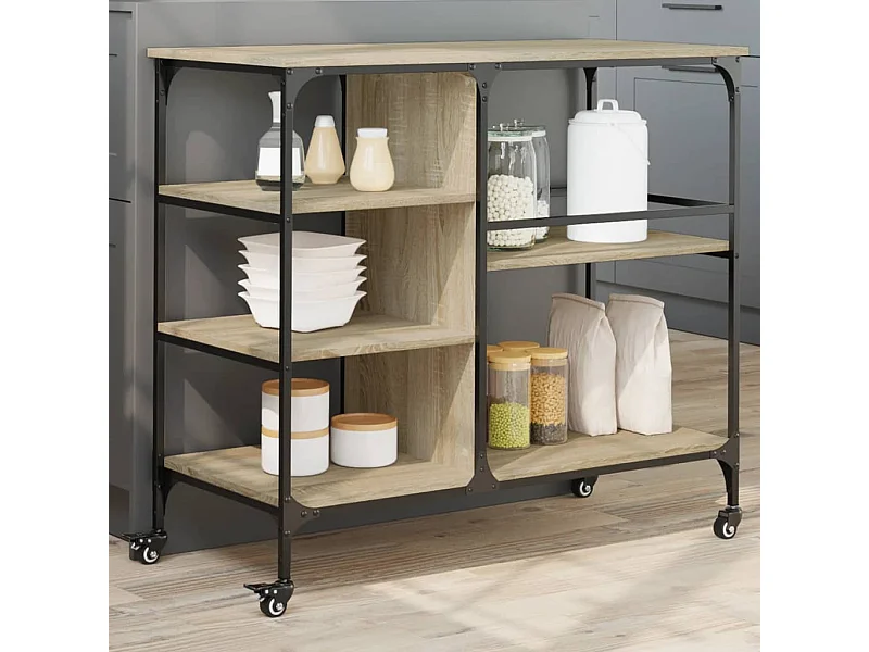 Küchenwagen Sonoma-Eiche 100x45x89,5 cm Holzwerkstoff