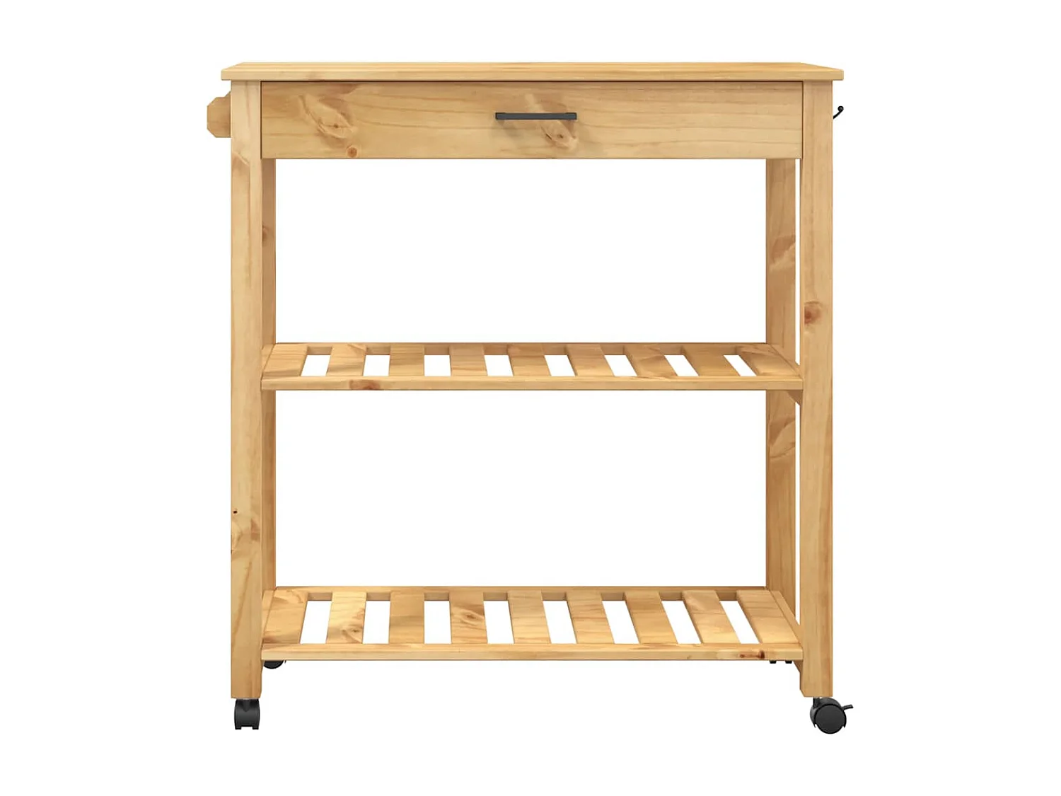 Chariot de cuisine MONZA 84x40x88,5 cm bois massif de pin