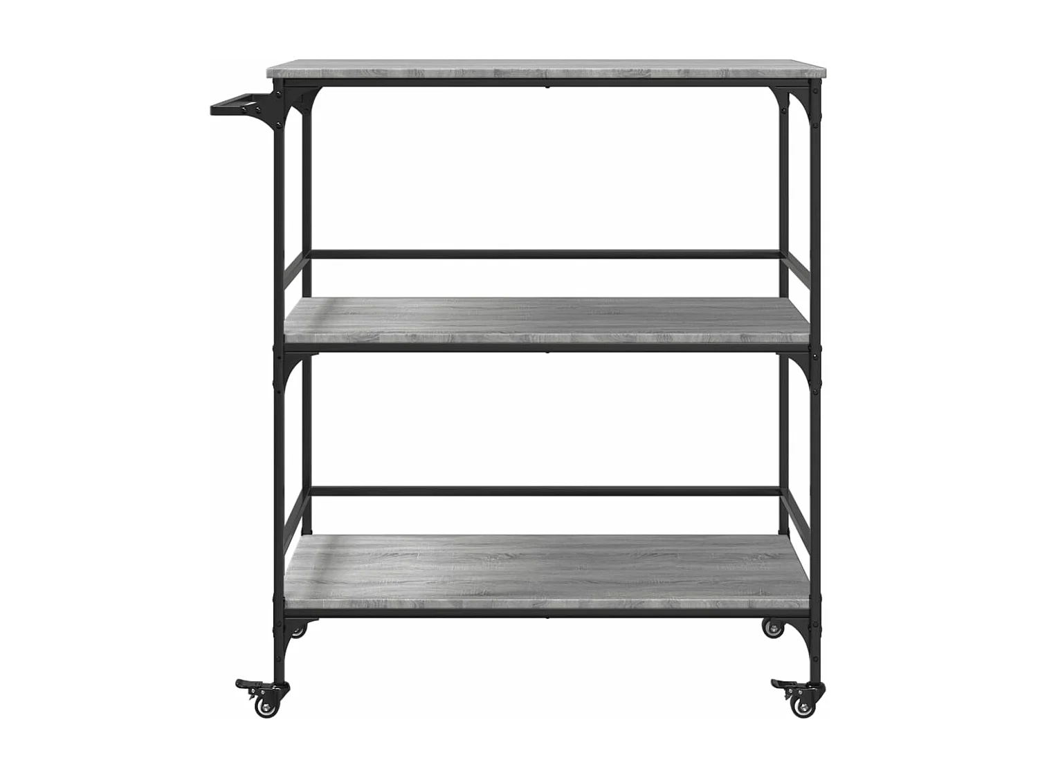 Chariot de cuisine sonoma gris 100,5x50x105cm bois d'ingénierie