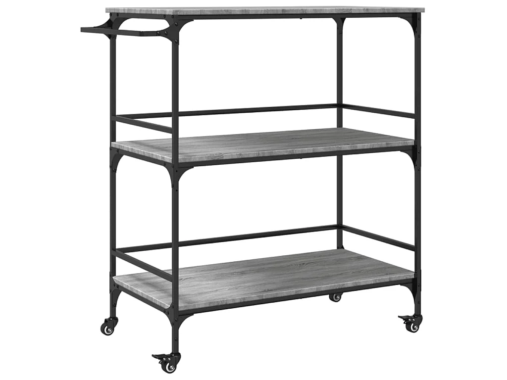 Küchenwagen Grau Sonoma 100,5x50x105 cm Holzwerkstoff