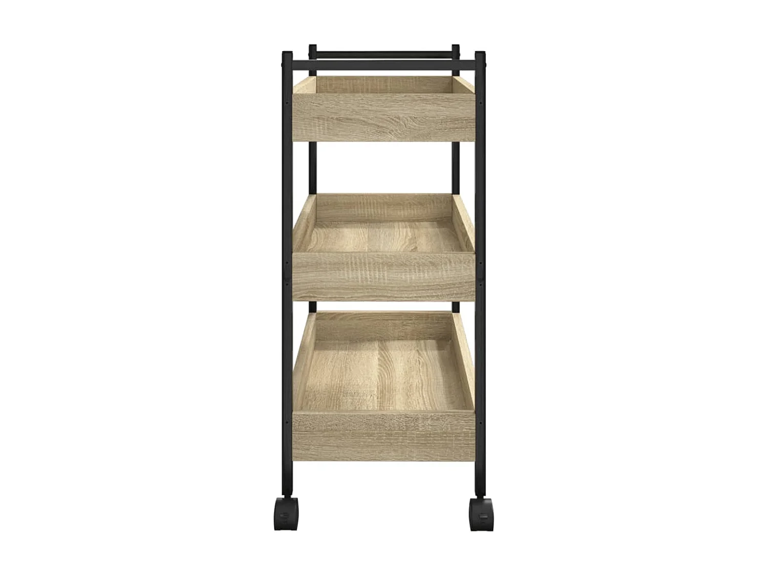 Carrello da Cucina Rovere Sonoma 50x30x70 cm Legno Multistrato