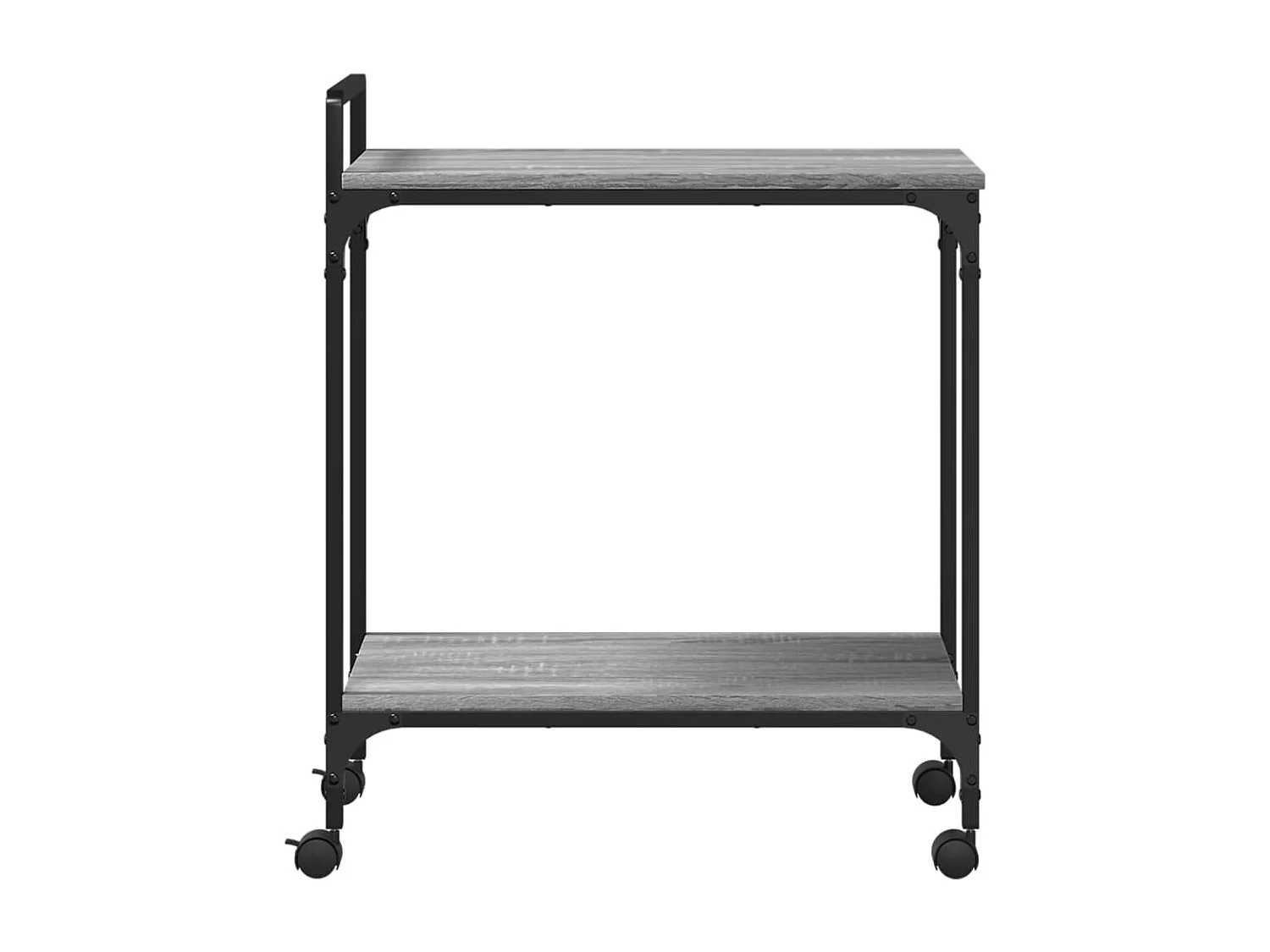 Keukentrolley 60,5x31x72,5 cm bewerkt hout grijs sonoma eiken