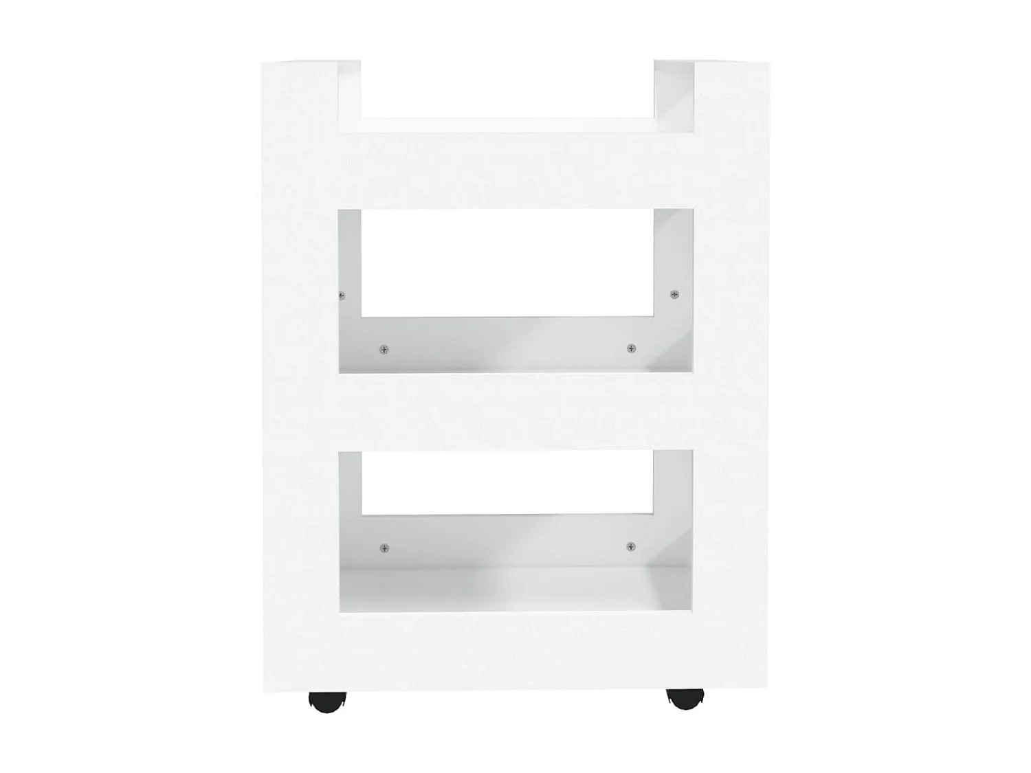 Chariot de cuisine Blanc 60x45x80 cm Bois d'ingénierie