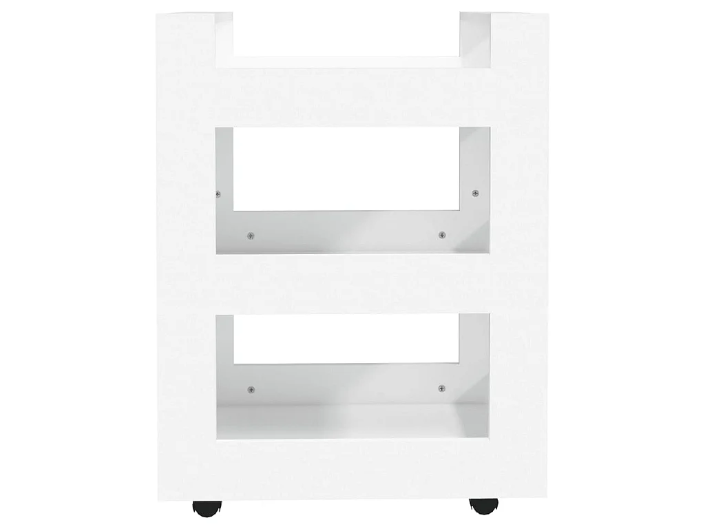 Carrello da Cucina Bianco 60x45x80 cm in Legno Multistrato