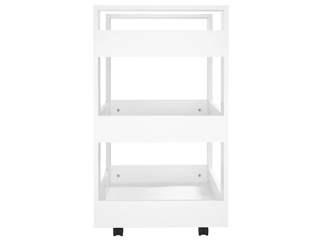 Carrello da Cucina Bianco 60x45x80 cm in Legno Multistrato