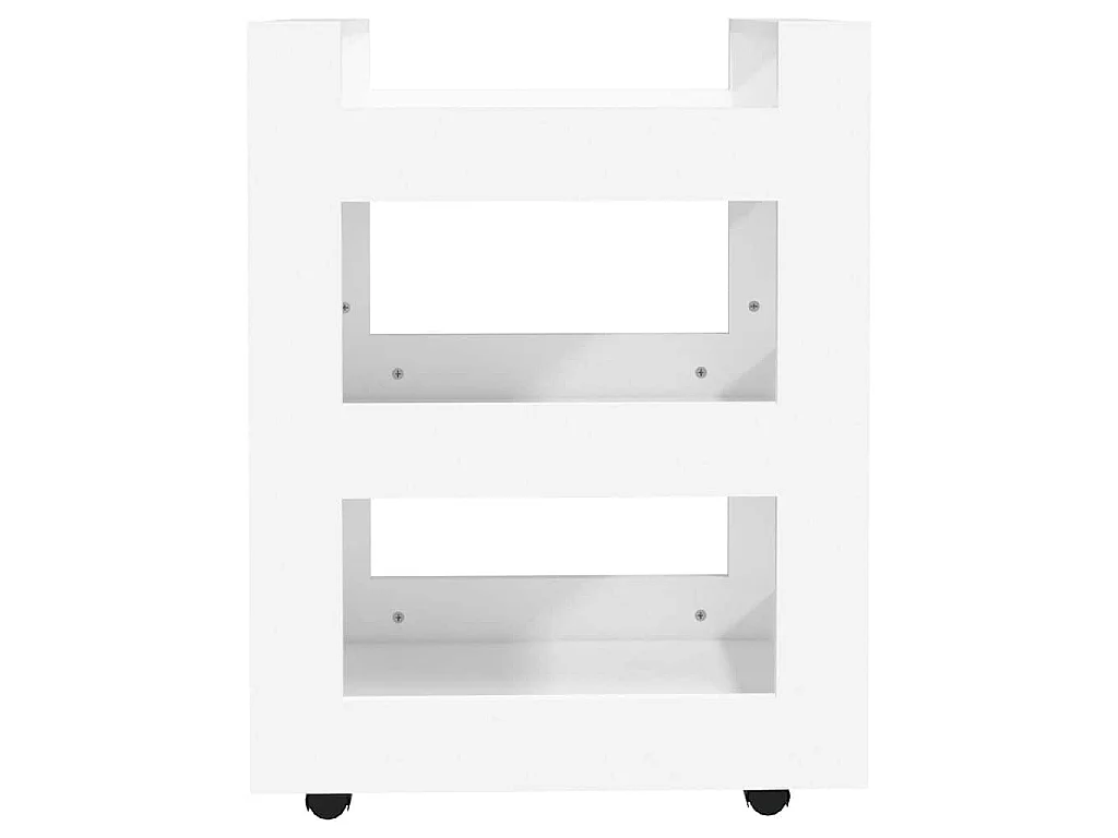 Carrello da Cucina Bianco 60x45x80 cm in Legno Multistrato