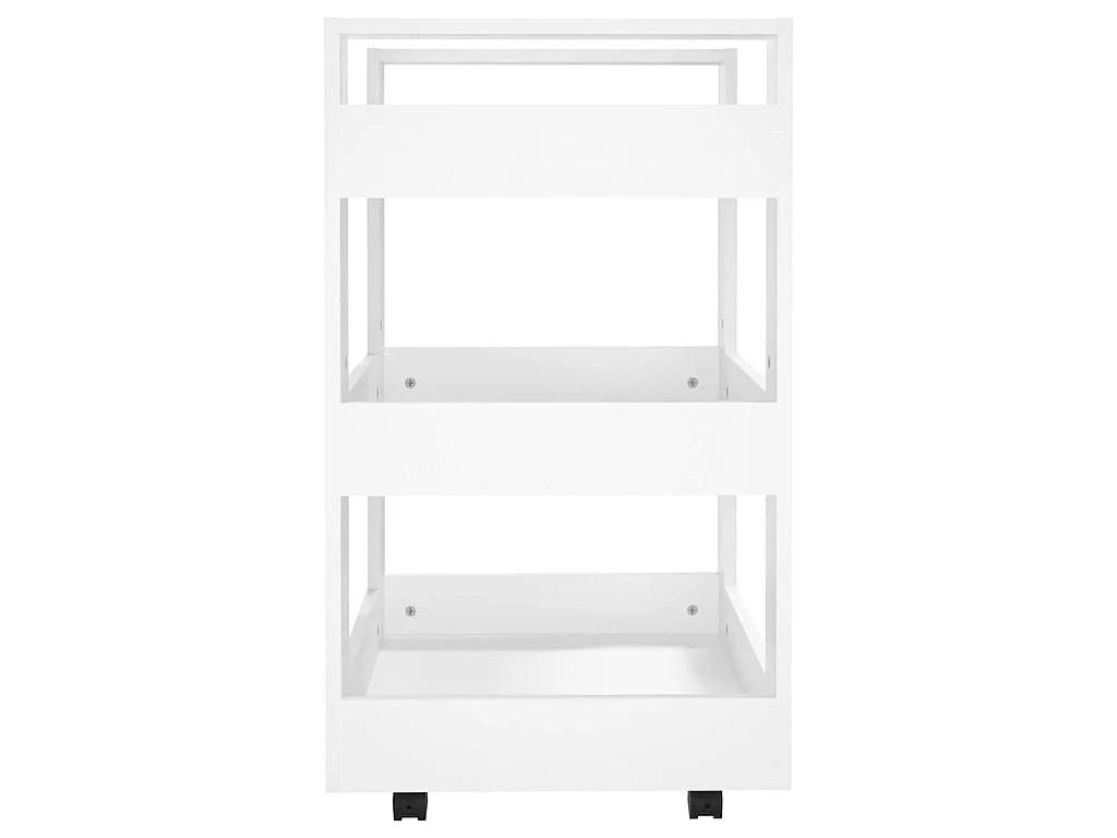 Carrello da Cucina Bianco 60x45x80 cm in Legno Multistrato