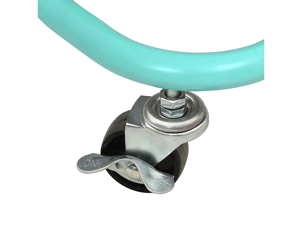 Chariot de cuisine 3 niveaux Turquoise 42x35x85 cm Fer et ABS