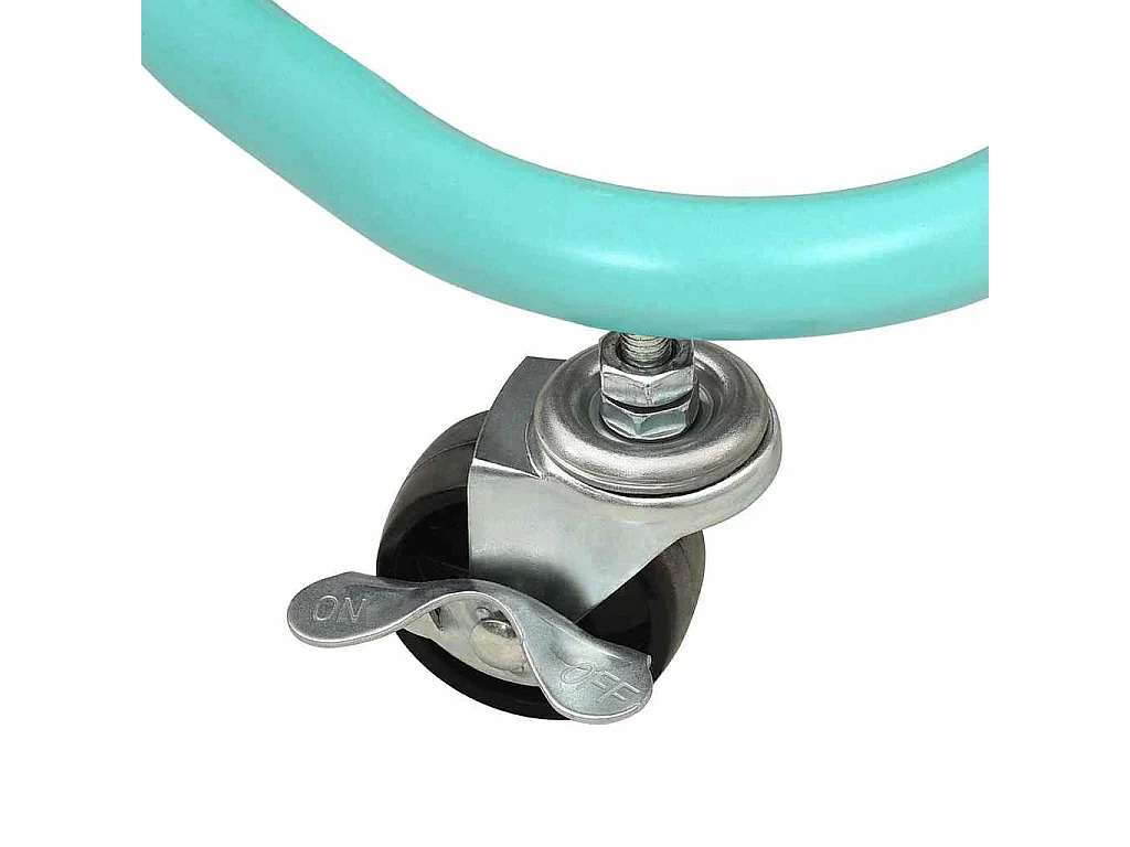 Chariot de cuisine 3 niveaux Turquoise 42x35x85 cm Fer et ABS