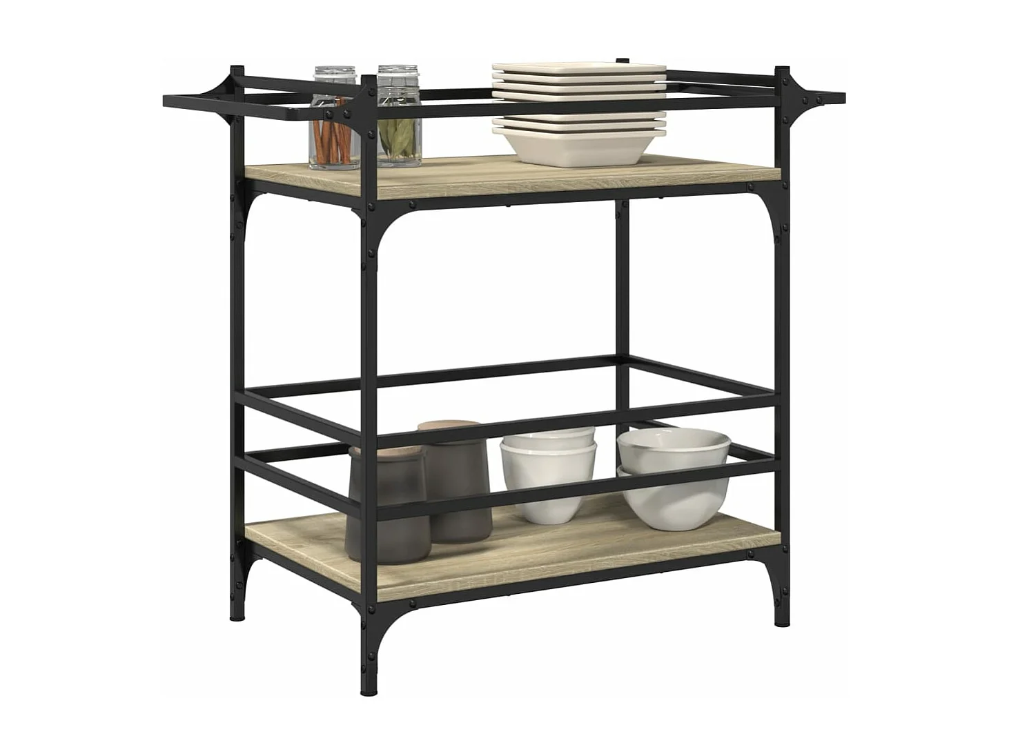 Küchenwagen Sonoma-Eiche 82x40x78,5 cm Holzwerkstoff