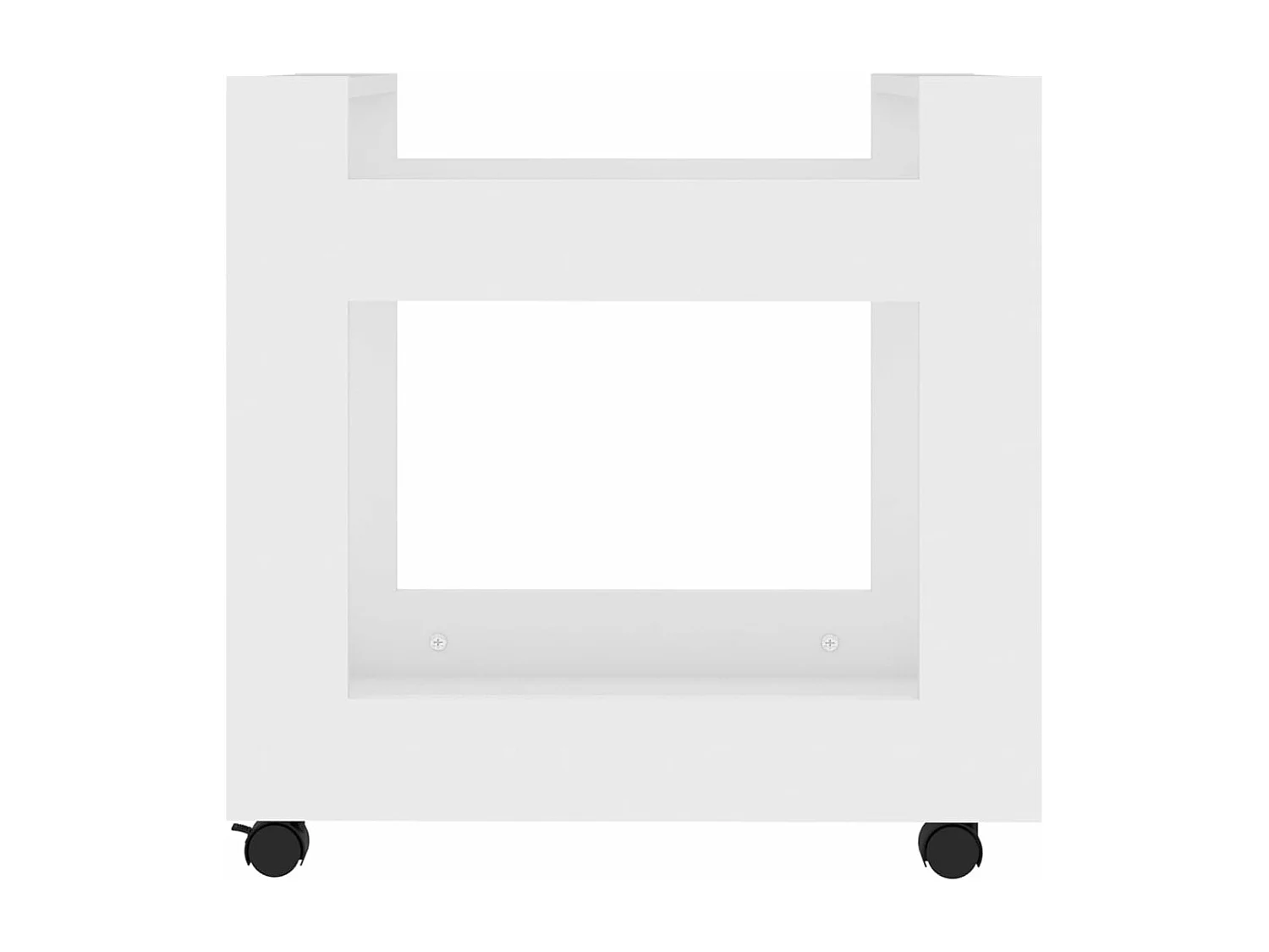 Carrello per Scrivania bianco 60x45x60 cm in Legno Multistrato