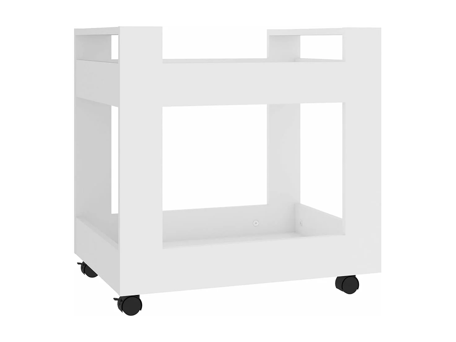 Bureaukastje 60x45x60 cm bewerkt hout wit