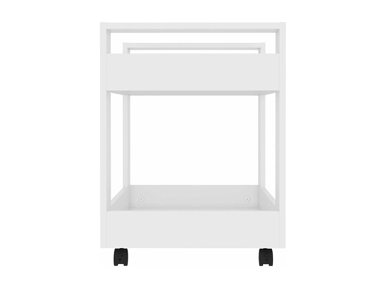 Bureaukastje 60x45x60 cm bewerkt hout wit