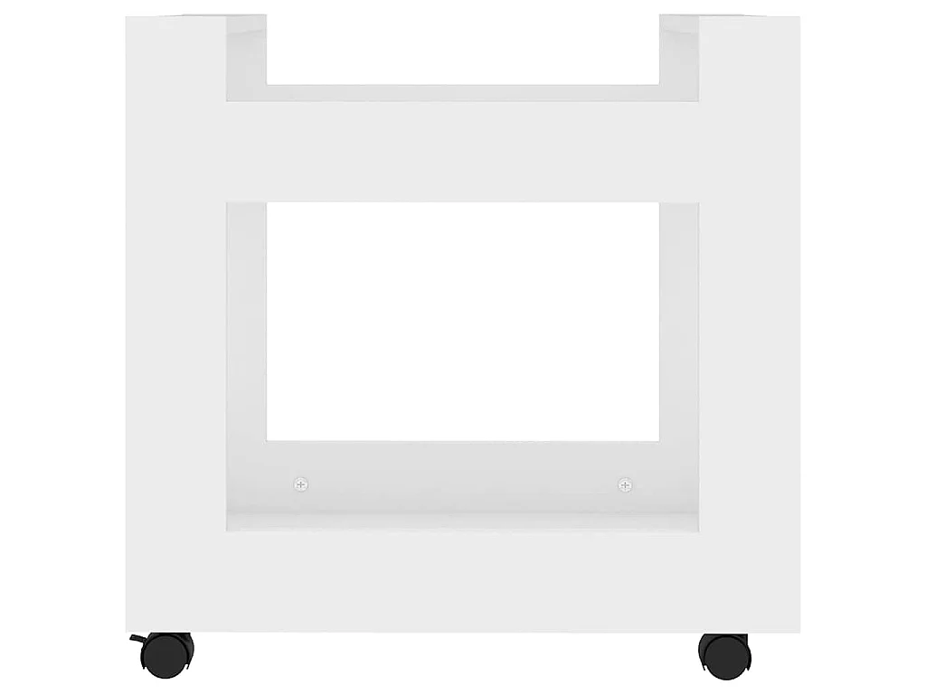 Chariot de bureau Blanc 60x45x60 cm Bois d'ingénierie
