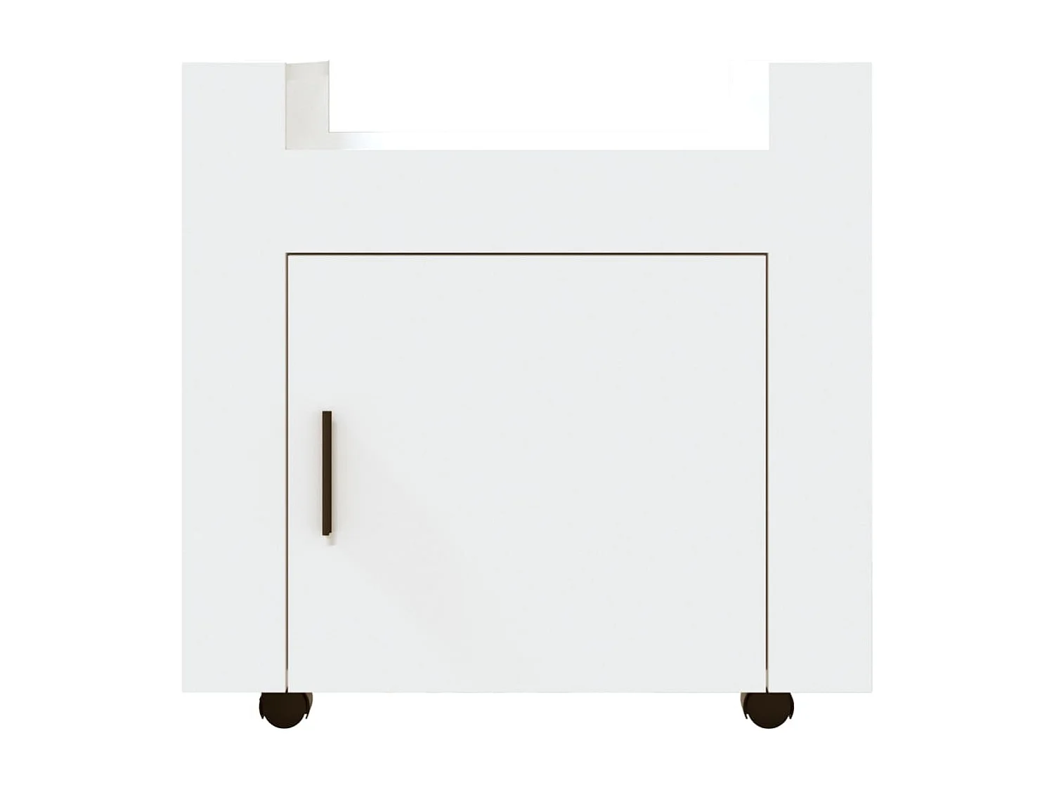 Carrello per Scrivania bianco 60x45x60 cm in Legno Multistrato