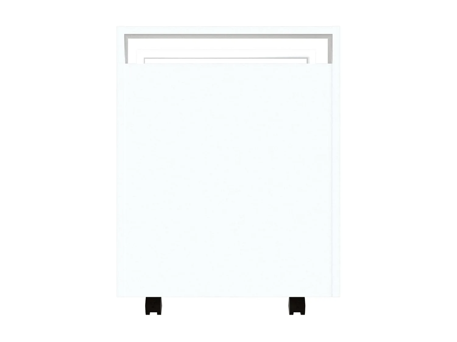 Carrello per Scrivania bianco 60x45x60 cm in Legno Multistrato