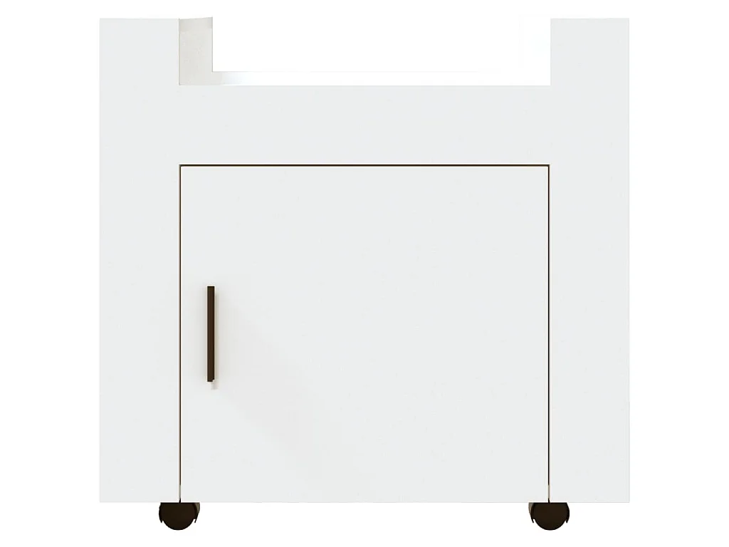 Carrello per Scrivania bianco 60x45x60 cm in Legno Multistrato