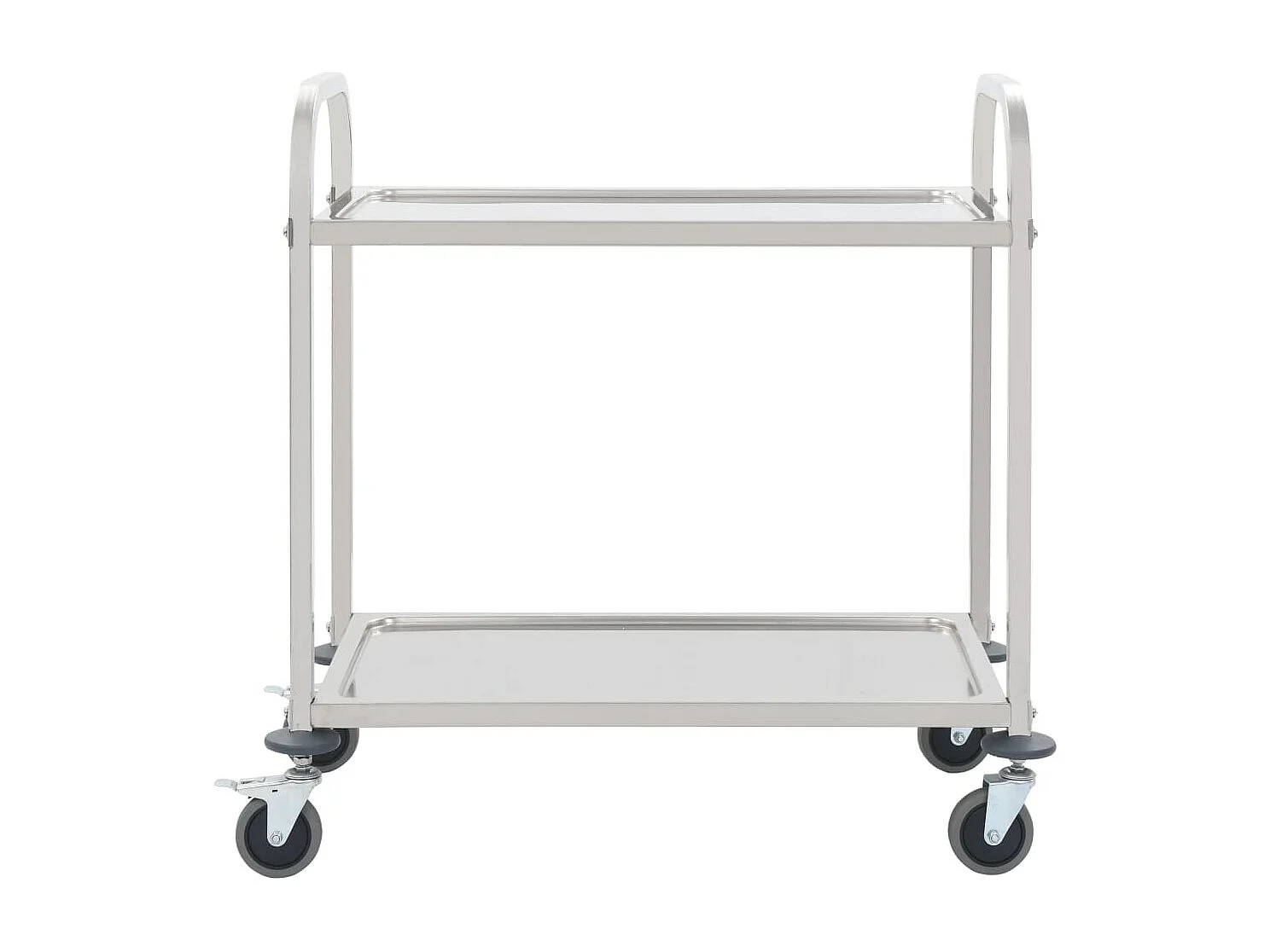 2-Stufiger Servierwagen 95 x 45 x 83,5 cm Edelstahl
