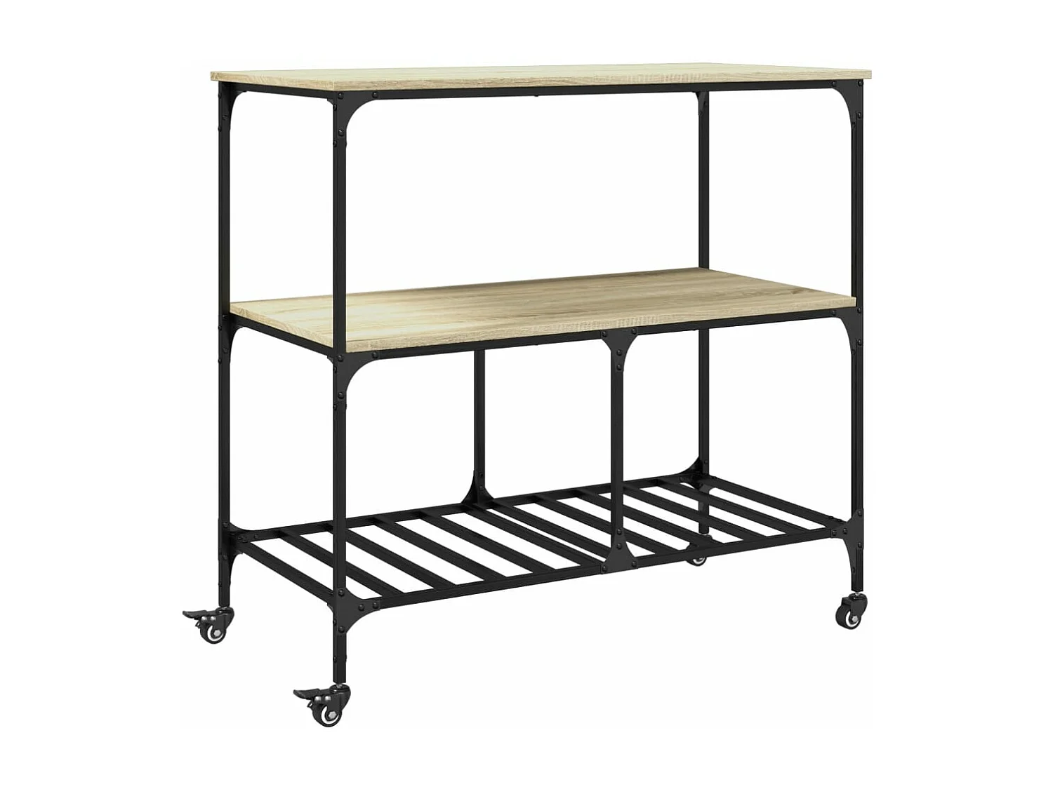 Carrinho cozinha 100x50x95 cm deriv. madeira carvalho sonoma